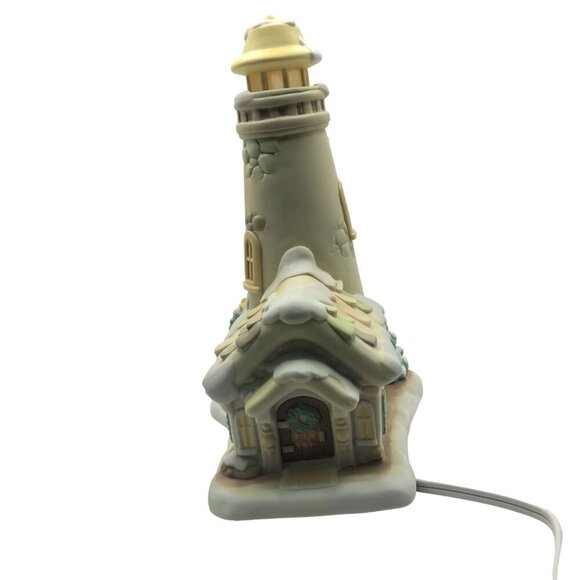 Helen Steiner Rice Collection Windows Of Gold Lighted Ceramic Lighthouse - Picture 3 of 13
